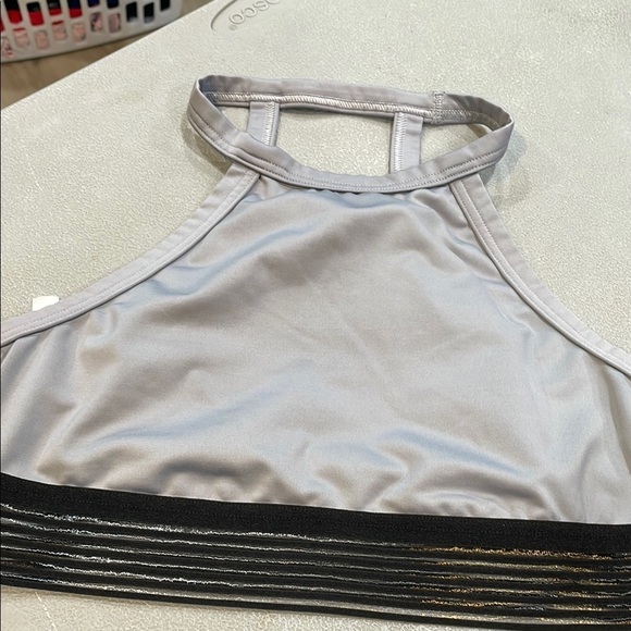Victoria's Secret Tops - Gray and Black Halter Sports Bra